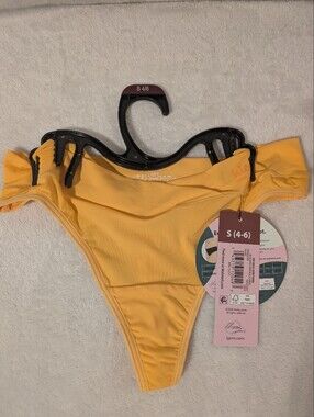 NWT Kindly Yours Orange Cross Over Thong Size S